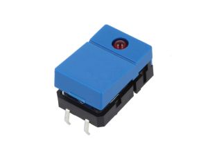 Przełącznik klawiaturowy Poz 2 SPST-NO 0,05A/24VDC niebieski B3J2400