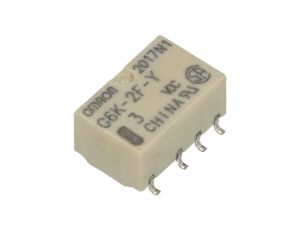 Przekaźnik elektromagnetyczny DPDT Ucewki 3VDC 0,3A/125VAC G6K-2F-Y 3VDC G6K-2F-Y-3DC
