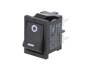 ROCKER DPST Poz 2 ON-OFF 10A/250VAC czarny brak -20-55C A8L2112N2