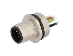 Gniazdo męskie M12 5-PIN na panel ESTGH050MSS00,5E05 (M16)