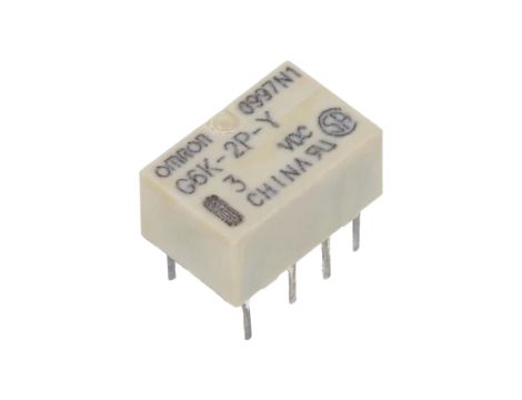 Przekaźnik elektromagnetyczny DPDT Ucewki 3VDC 0,3A/125VAC G6K-2P-Y DC3