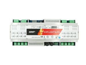 Moduł oświetleniowy, 16 przekaźników bistabilnych 8A/230V, obudowa DIN 12M, EXP-LIGHT16-RN