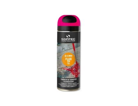 Farba geodezyjna do znakowania spray różowa SOPPEC Fluo T.P.