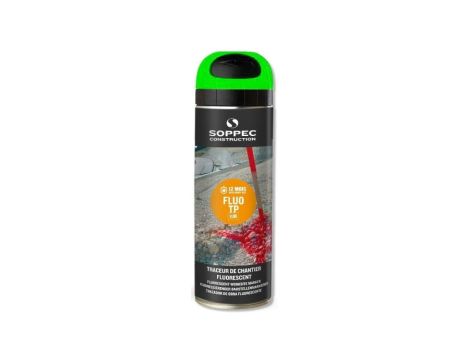 Farba geodezyjna do znakowania spray zielona SOPPEC Fluo T.P.