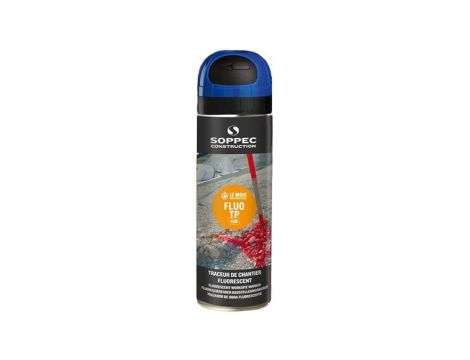Farba geodezyjna do znakowania spray niebieska SOPPEC Fluo T.P.