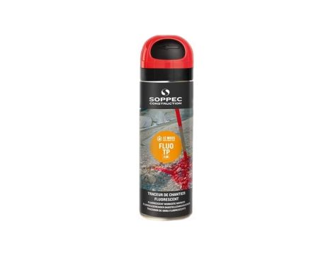 Farba geodezyjna do znakowania spray czerwona SOPPEC Fluo T.P.