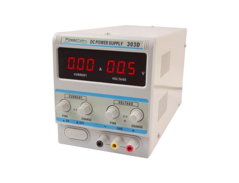 Zasilacz laboratoryjny regulowany 30V 3A DC LED 303D