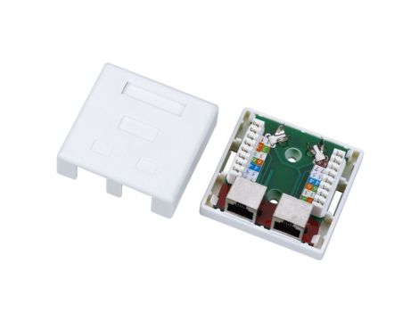 Gniazdo natynkowe STP kat.5e 2xRJ45 GN004