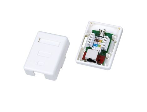 Gniazdo natynkowe STP kat.5e 1xRJ45 GN005