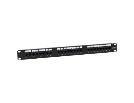 Patch panel NAVI LED UTP kat.6 24 porty LSA 1U PKL002