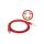 Patch-cord U/UTP kat.5e PVC 1.0m czerwony KKU5CZE1