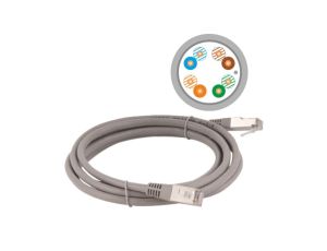 Patch-cord F/UTP kat.5e PVC 7.0m szary KKF5SZA7.0