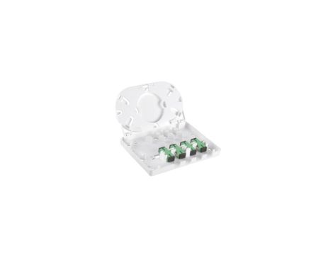 Gniazdo naścienne FTTH 4C (4 x SC simplex) bez adapterów FOPA-4A-01