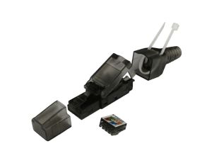 Wtyk RJ45 UTP kat.6A 10G PoE+, beznarzędziowy na gruby drut 22-24 AWG ALANTEC WT113