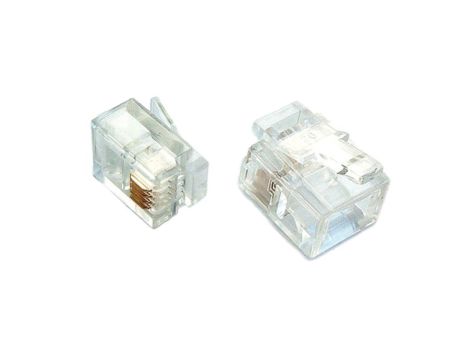 RJ11 wtyk telefoniczny 6P4C ALANTEC /op. 100 szt./ WT004