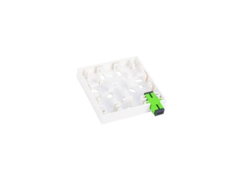 Gniazdo naścienne FTTH 2C (2 x SC simplex) bez adapterów FOPA-2A-01