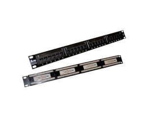 Patch panel UTP kat.5e 24 porty LSA 1U PK003