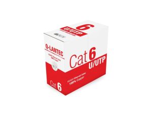 Kabel teleinformatyczny U/UTP kat.6 PVC Eca szary Q-LANTEC /305m/