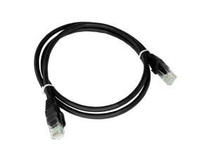 Patch-cord U/UTP kat.6A LSOH 3.0m czarny KKU6ACZA3.0