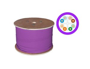 Kabel teleinformatyczny U/UTP kat.6 LSOH B2ca (FIOLETOWA powłoka) ALANTEC /500m/