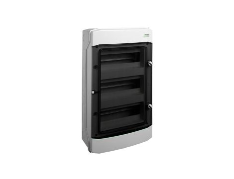 Rozdzielnica modułowa 3x12 natynkowa IP65 drzwi przeźroczyste PHS