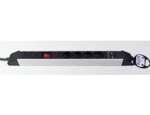 Listwa przepięciowa 2x USB 4x gniazdo sieciowe 16A 3m