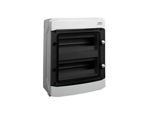 Rozdzielnica modułowa 2x12 natynkowa IP65 drzwi przeźroczyste PHS