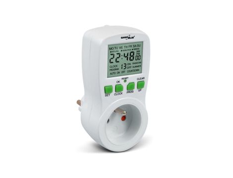 Włącznik czasowy - timer cyfrowy GreenBlue GB107 16 programów max 240 programów GB107