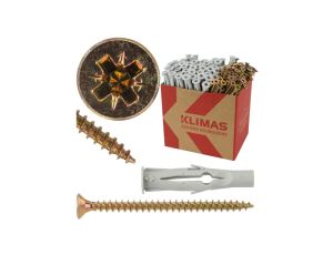 Kołki rozporowe uniwersalne RU 8,0x50 z wkrętem z łbem stożkowym 4,5x60 Wkręt-met /100szt./