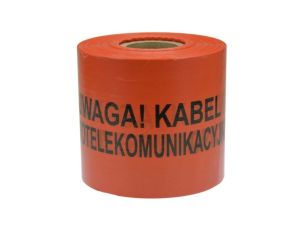 Folia ostrzegawcza POMARAŃCZOWA 10cm x 500m