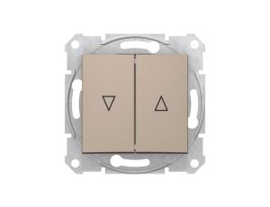 Sedna Przycisk żaluzjowy 2-biegunowy z blokadą elektryczną 10A satyna SDN1300168