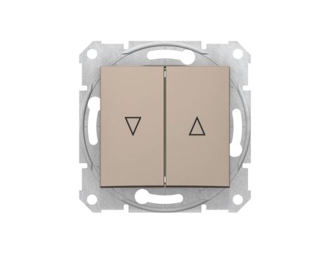 Sedna Przycisk żaluzjowy 2-biegunowy z blokadą elektryczną 10A satyna SDN1300168