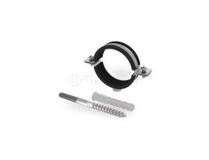 Obejma stalowa OSZG-1 1 32-36 mm z uszczelką gumową z wkrętem i kołkiem