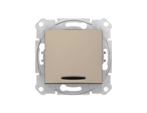 Sedna Łącznik krzyżowy 10AX z podświetleniem LED zaciski bezgwintowe satyna IP20 SDN0501168