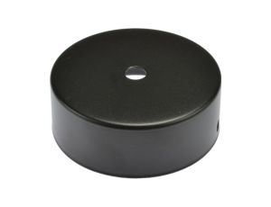 Podsufitka metalowa 1 otwór czarna, fi 80