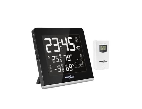 Stacja pogody bezprzewodowa 9 kolorów GreenBlue GB151 DCF VA LCD GB151