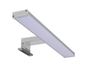 Lampa LED łazienkowa srebrna 8W 40cm na lustro szafke AJJ-W400C40-S