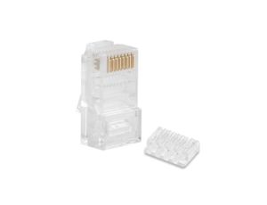 Wtyk RJ45 8P8C kat.6 UTP linka z prowadnicą WORECZEK 100szt.