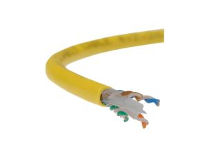 Kabel UTP kat.6 U/UTP 4x2x0,57 B2ca żółty LSOH Alantec /500m/