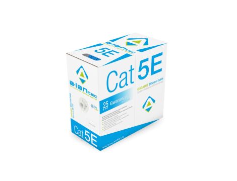Kabel UTP kat.5e U/UTP 4x2x0,5 Eca niebieski FRPVC Alantec /305m/