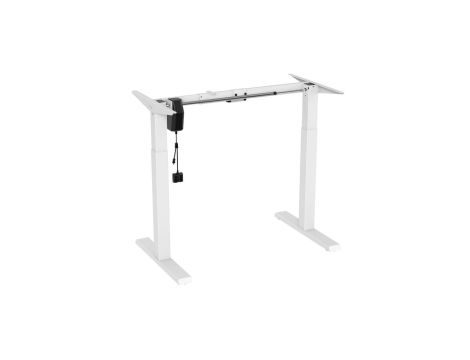 Biurko elektryczne regulacja wys. Ergo Office, max wys 123cm, max - 70 kg, bez blatu do pracy stojąco siedzącej, białe, ER-403W