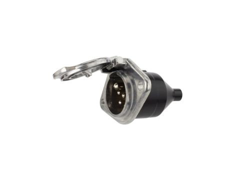 Gniazdo naczepowe typu N (czarne) 7-pin 24V metalowe