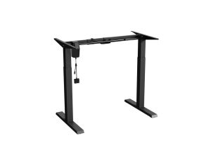 Biurko elektryczne regulacja wys. Ergo Office, max wys 123cm, max - 70 kg, bez blatu do pracy stojąco siedzącej, czarne, ER-403B