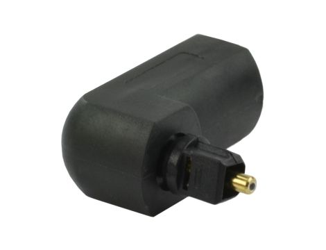 Przejście Adapter optyczny TOSLINK (wtyk / gniazdo) kątowy typu Przedłużacz