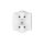 DECO Gniazdo podwójne Z/U do ramki białe DGPR-2z