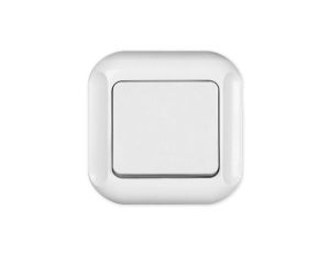 TOPAZ Przycisk pojedynczy DZWONEK podtynkowy biały WP-7Tb