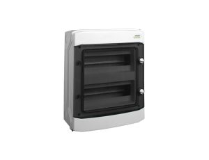 Rozdzielnica modułowa 2x12 natynkowa IP65 drzwi przeźroczyste PHS