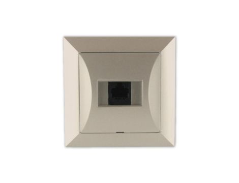 OPAL Gniazdo komputerowe RJ45 8pin zacisk krone LSA+ satyna GTP-12 Op PI
