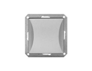 OPAL Wyłącznik łącznik pojedynczy do ramki srebrny WP-1/m Op SR