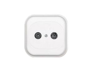 ECO Gniazdo antenowe RTV końcowe GAP-C/K białe